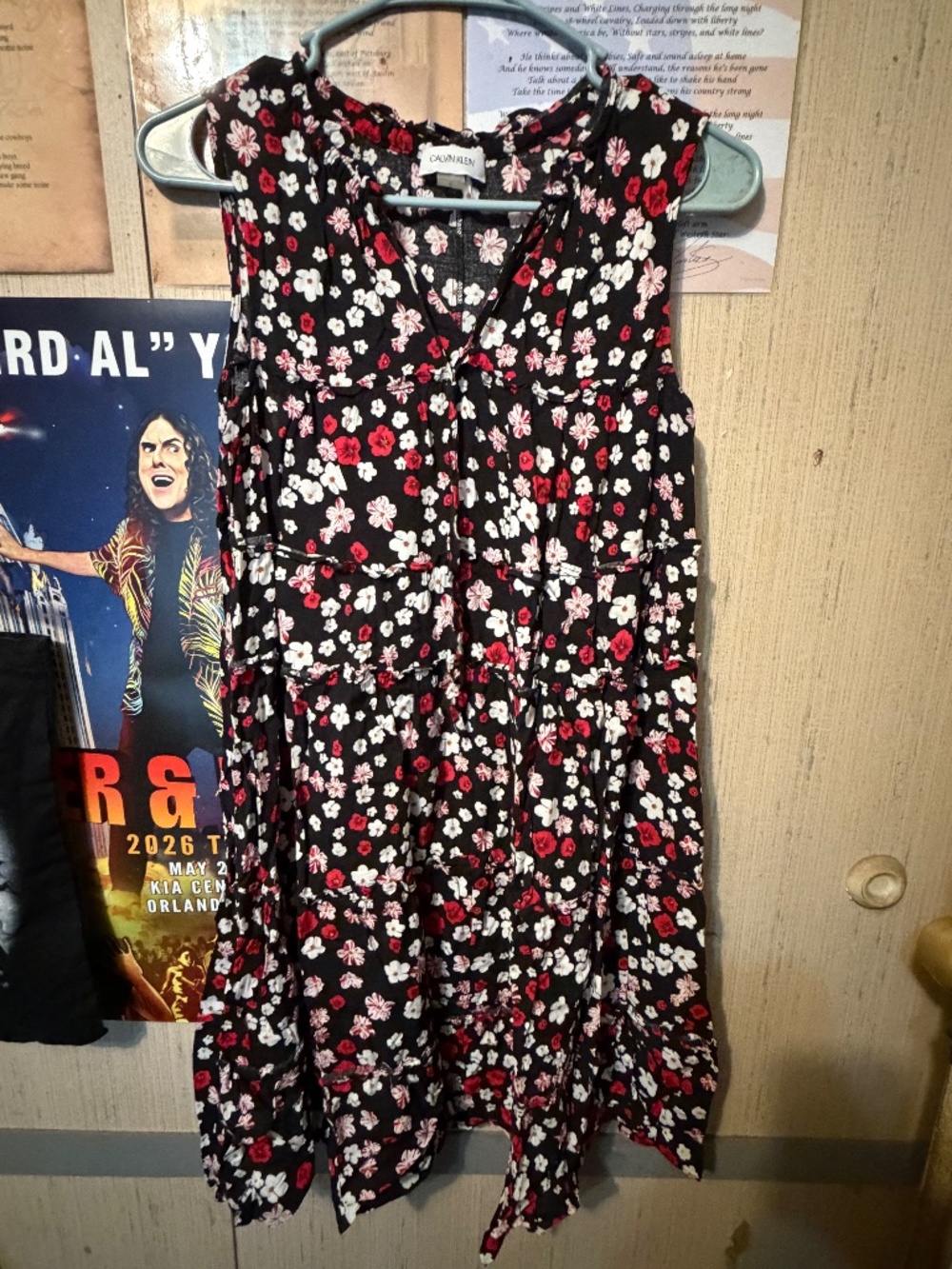 Calvin Klein ladies floral dress size 2